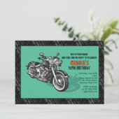 Motorfietsuitnodiging Kaart (Staand voorkant)