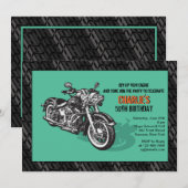 Motorfietsuitnodiging Kaart (Voorkant / Achterkant)