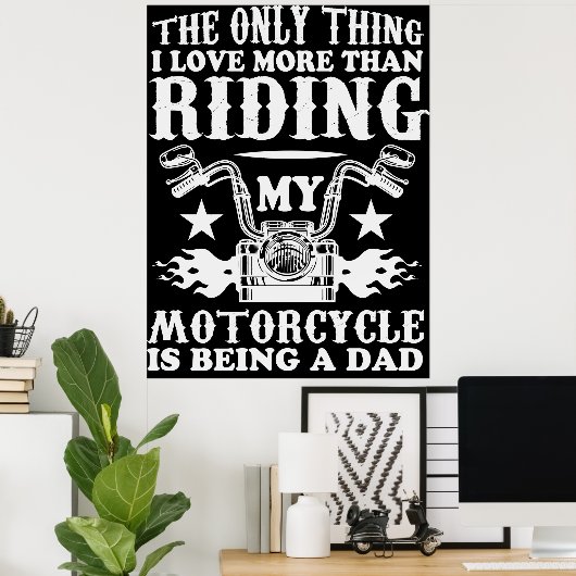 Motorfietsvader Poster (Thuiskantoor)