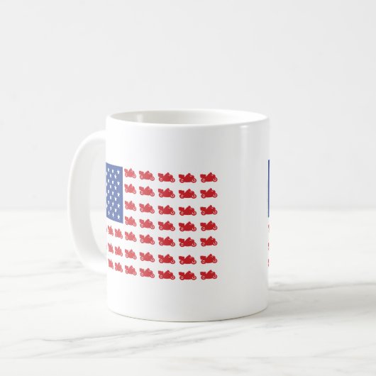 Motorfietsverklikker Koffiemok (Voorkant links)