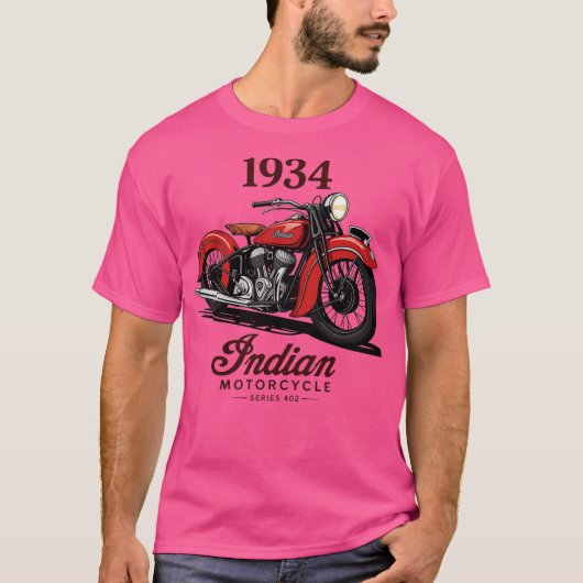Motorfietsvintage T-shirt (Voorkant)
