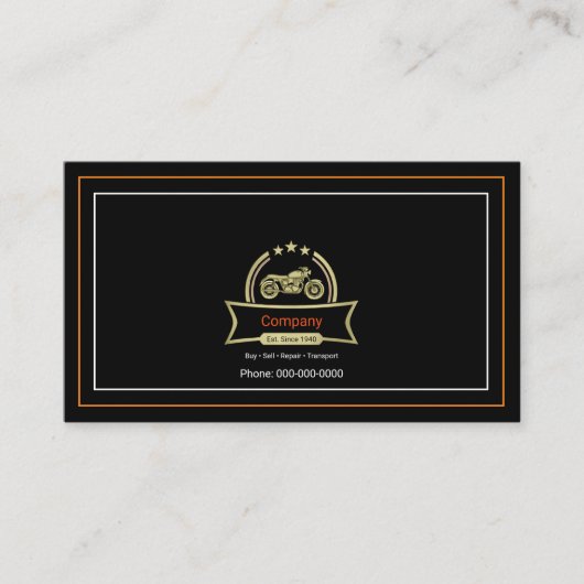 Motorfietsvintage Visitekaartje (Voorkant)