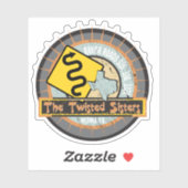 Motorfietsweg: Twisted Sisters in Texas Biker Sticker (Vel)