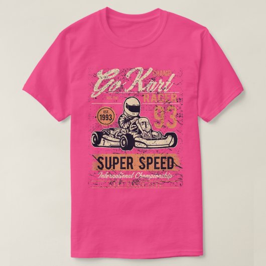 motorfietswielkast met hoge snelheid t-shirt (Design voorkant)