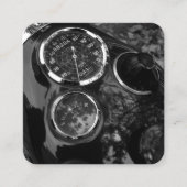  motorfietswijzerplaten vierkante visitekaartje (Voorkant)