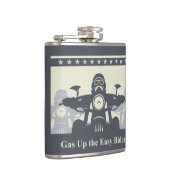 Motorfietthema Flask, Biker Rally Easy Rider Heupfles (Rechts)