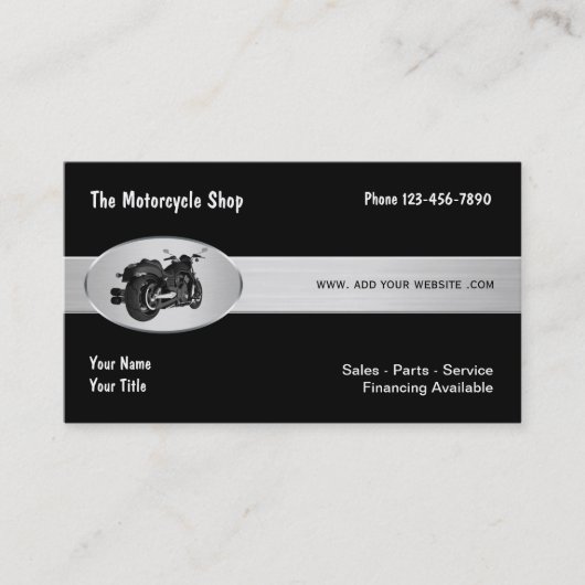 Motorfietthema Visitekaartje (Voorkant)