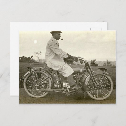  motorfoto circa 1915 briefkaart (Voorkant / Achterkant)