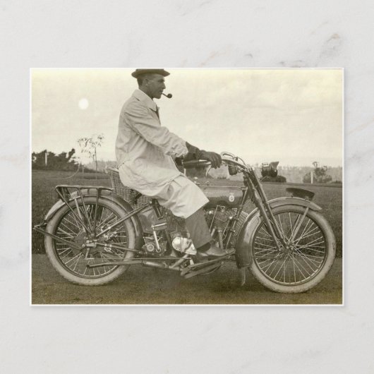 motorfoto circa 1915 briefkaart (Voorkant)