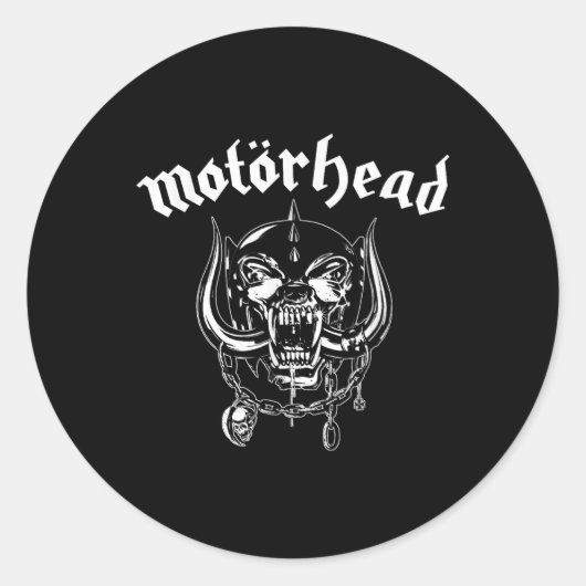 Motörhead - Flat Warpig Slate Ronde Sticker (Voorkant)