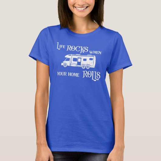 Motorhome, campervan of RV-kamperen shirt (Voorkant)