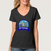 Motorhome Camping Camper Caravan  &  RV King T-shirt (Voorkant)