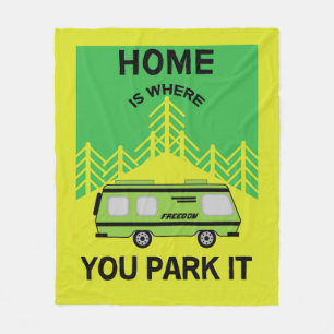 Motorhome Camping   Kampeertehuizen   RV Mok mij Fleece Deken