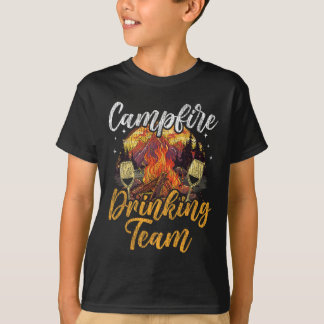 Motorhome Camping Retro Dronken Alcohol Bier Kampv T-shirt