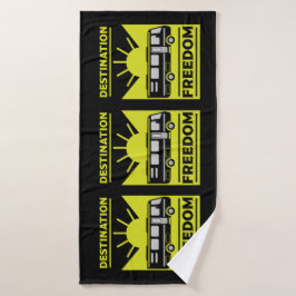 Motorhome Camping RV Freedom Badhanddoek