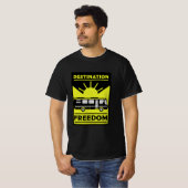 Motorhome Camping RV Freedom T-Shirt (Voorkant volledig)