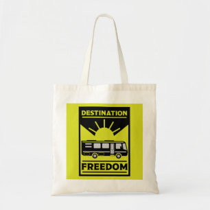 Motorhome Camping RV Freedom Tote Bag