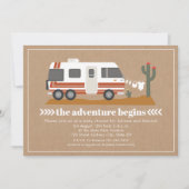  Motorhome Cardstock Neutraal Baby shower Kaart (Voorkant)