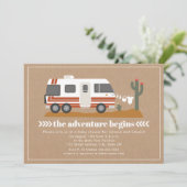  Motorhome Cardstock Neutraal Baby shower Kaart (Staand voorkant)