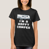 Motorhome I'M A HAPPY CAMPER T-shirt (Voorkant)