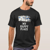 Motorhome MY HAPPY PLACE Class C T-shirt (Voorkant)