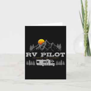 Motorhome Piloten Vintage Berg Kamperen Wegreis Kaart
