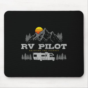 Motorhome Piloten Vintage Bergkamperen Wegreis Muismat