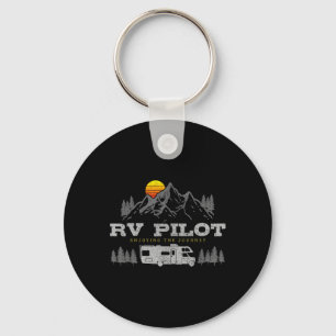Motorhome Piloten Vintage Bergkamperen Wegreis Sleutelhanger