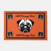 Motorhome Pug Camping Deurmat (Voorkant)