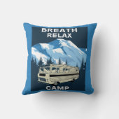 Motorhome RV | Camper | ReisVan | Retro-Mok Kussen (Achterkant)