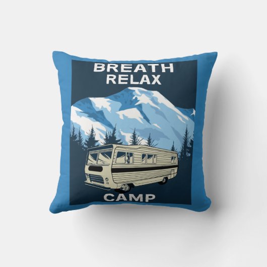 Motorhome RV | Camper | ReisVan | Retro-Mok Kussen (Achterkant)
