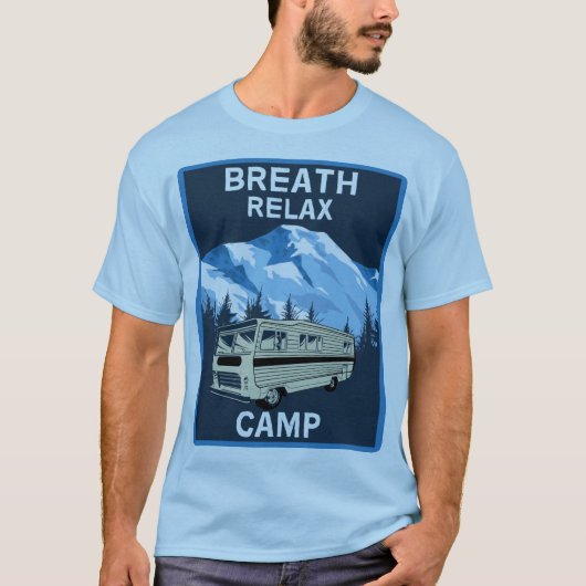 Motorhome RV | Camper | ReisVan | Retro-Mok T-shirt (Voorkant)