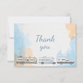 Motorhome RV Camper Trailer Dank u Bedankkaart (Voorkant)