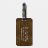 Motorhome RV Camper Travel Van Rustic - Aangepast Bagagelabel (Achterkant verticaal)