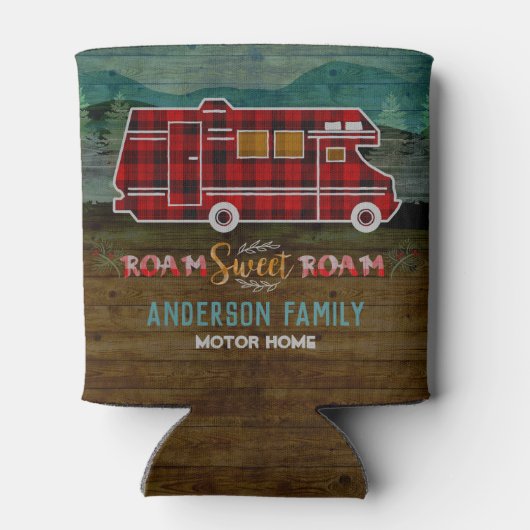 Motorhome RV Camper Travel Van Rustic - Aangepast Blikjeskoeler (Achterkant)