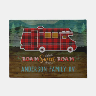 Motorhome RV Camper Travel Van Rustic - Aangepast Deurmat