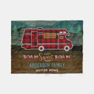 Motorhome RV Camper Travel Van Rustic - Aangepast Fleece Deken