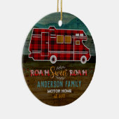 Motorhome RV Camper Travel Van Rustic - Aangepast Keramisch Ornament (Rechts)