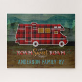 Motorhome RV Camper Travel Van Rustic - Aangepast Legpuzzel (Horizontaal)