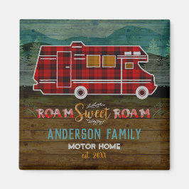Motorhome RV Camper Travel Van Rustic - Aangepast Magneet