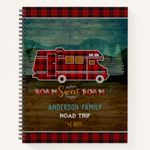 Motorhome RV Camper Travel Van Rustic - Aangepast Notitieboek