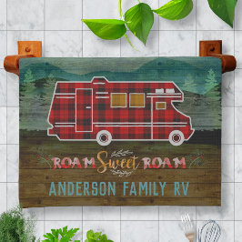 Motorhome RV Camper Travel Van Rustic - Aangepast Theedoek
