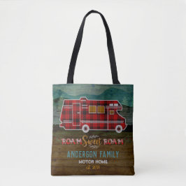 Motorhome RV Camper Travel Van Rustic - Aangepast Tote Bag