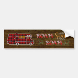 Motorhome RV Camper Travel Van Rustic Camping Bumpersticker