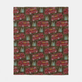 Motorhome RV Camper Travel Van Rustic Pine Pattern Fleece Deken (Voorkant)