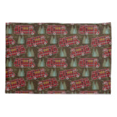 Motorhome RV Camper Travel Van Rustic Pine Pattern Kussensloop (Achterkant)