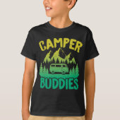 Motorhome RV Camping Camper Buddies Camper Van T-shirt (Voorkant)