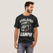 Motorhome Rv Camping Camper Koalafied Glamper vint T-shirt (Voorkant volledig)