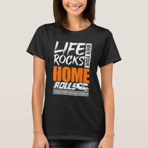 Motorhome Rv Camping Camper Life springt als uw H T-shirt