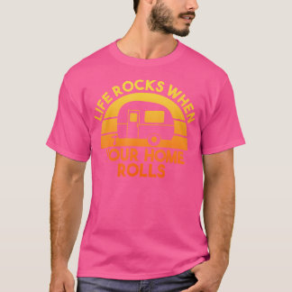 Motorhome Rv Camping Camper Life springt als uw H T-shirt